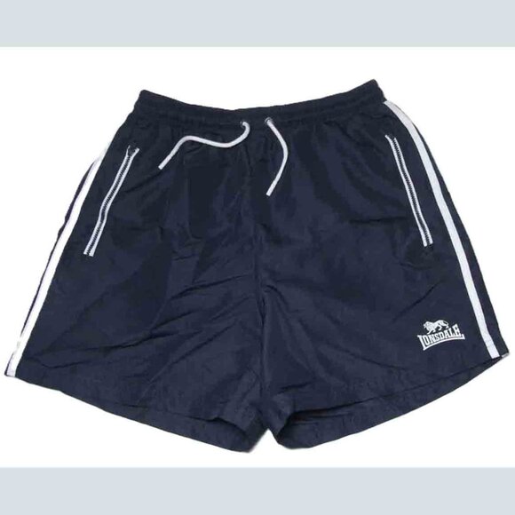 NWOT Lonsdale London Athletic Shorts Navy Blue White Men's Size Small - Picture 1 of 2
